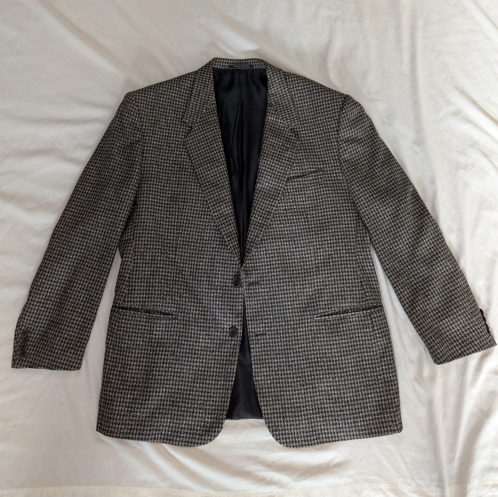 Classic Black and Gray Men's Blazer